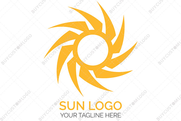 ninja blade sun orange logo
