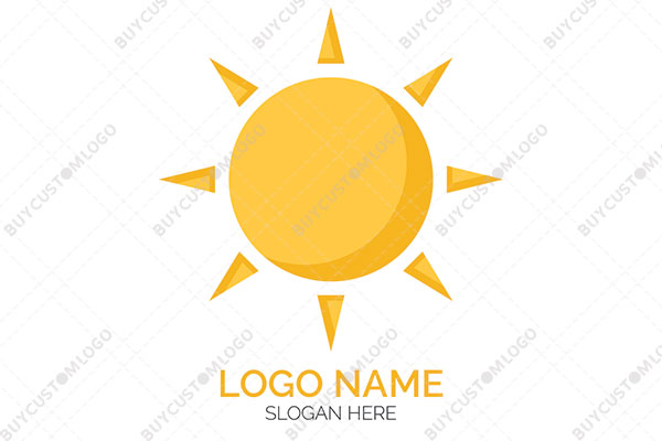 compass themed sun logo