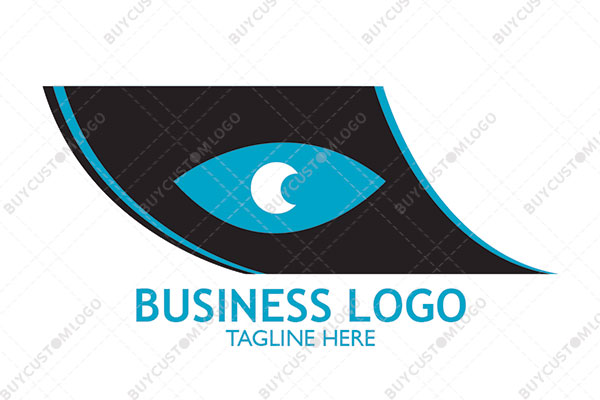 eye on an abstract paper logo