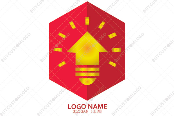 arrow bulb vibrant logo
