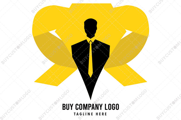 Abstract of an Individual in a Suit Logo