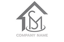 s and m typography hut logo