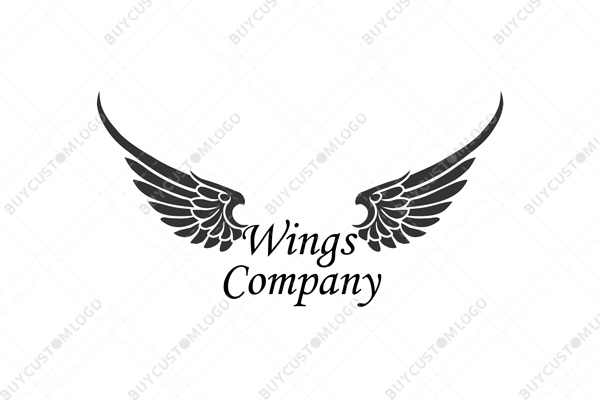 abstract eagle wings logo