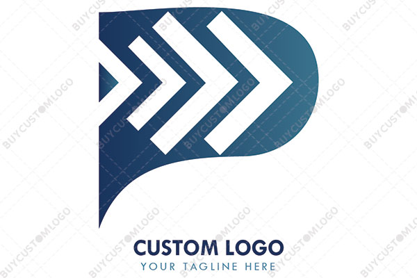 messaging icon with direction arrows logo