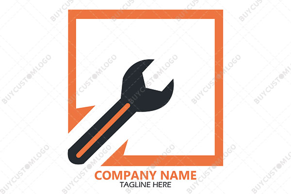 spanner in a square logo
