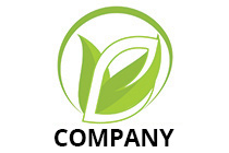 leaves in the natural environment logo