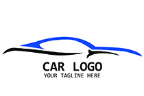 blue and black swordfish car logo