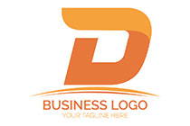 fiery letter d broad line logo