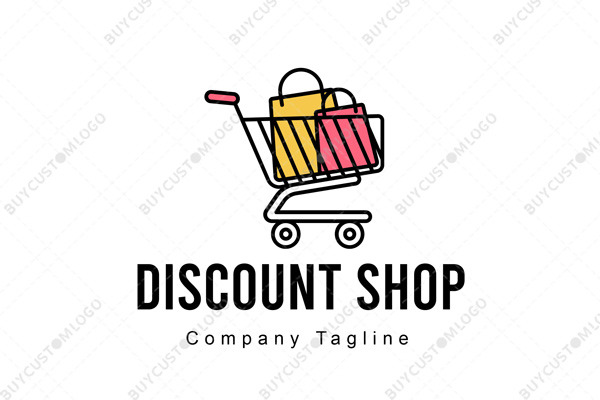 shopping bags and cart logo