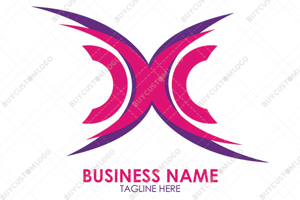 letters x and c logo