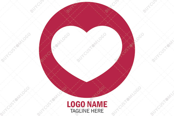 heart in a round seal logo