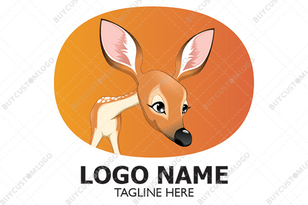 adorable baby deer logo