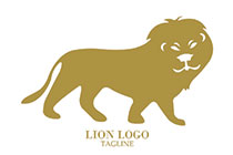 silhouette lion logo