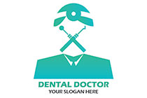 headmirror, scaler and mouth mirror dentist logo