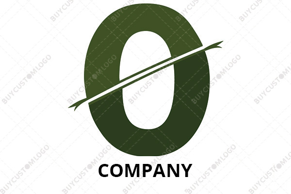The bifurcated zero logo