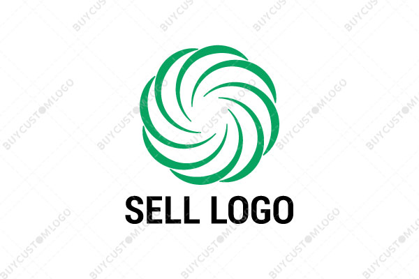 flower vortex organic logo