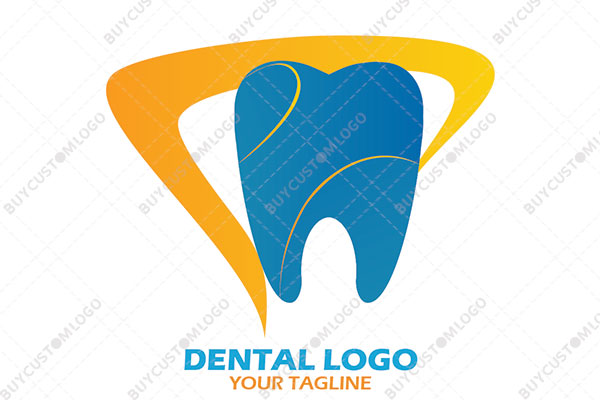 tooth and abstract roof logo
