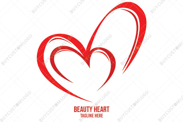 letters m and m hearts logo