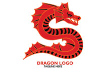 festival chinese dragon logo