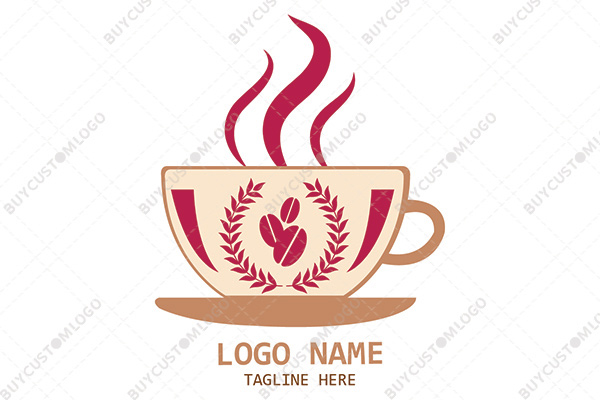 beautiful coffee cup logo