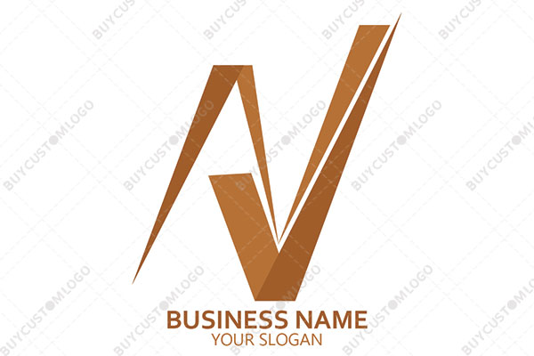 minimal AV or VA logo