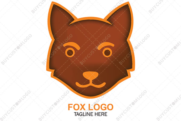 happy caramel chocolate fox logo