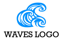 returning waves minimal logo