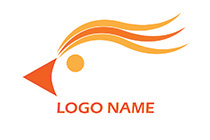 fiery bird logo