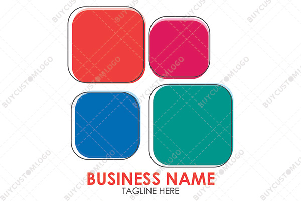 colourful squircles logo