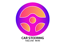 car steering vibrant seal logo