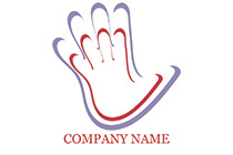 abstract hands logo