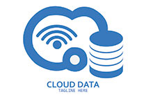 signals, cloud and abstract server logo