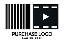 Film Reel with a Playback Icon Logo