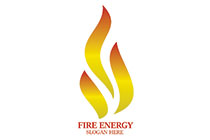 golden fire flame gradient logo