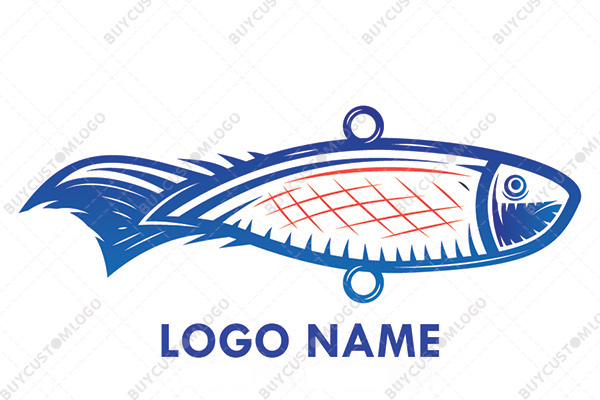 viscous blue small fish logo