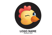 the naughty winking hen logo