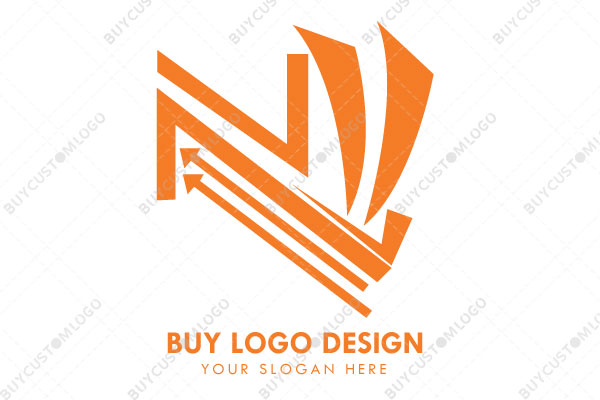 check marks, arrows and triangles logo