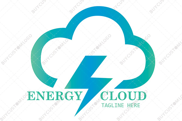 cloud bolt vibrant logo