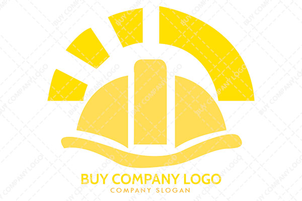 Abstract of a Hard Hat Logo