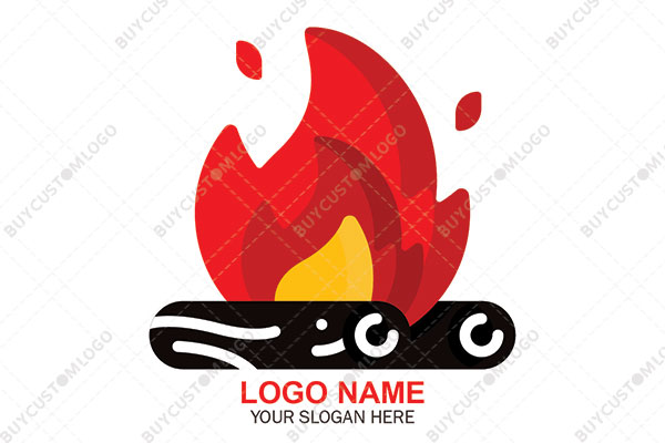flames on a stove logo