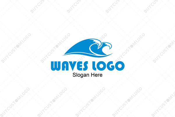 vertical stabilizers water waves logo