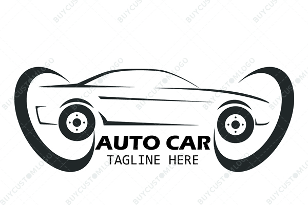 auto car cartoon eyes logo