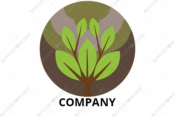 the tree monster mascot logo