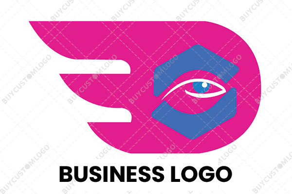 abstract eagle vibrant logo
