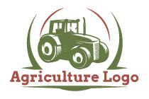 tractor under the sky in a round seal logo