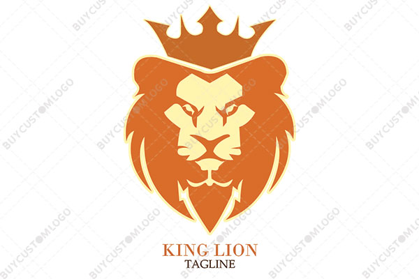Lion King with a Crown Logo 