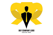Abstract of an Individual in a Suit Logo