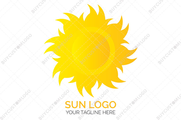 the aggressive heating sun logo