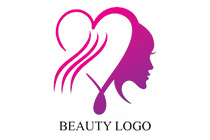 lady with heart and hairs logo