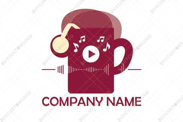 coffee cup music logo